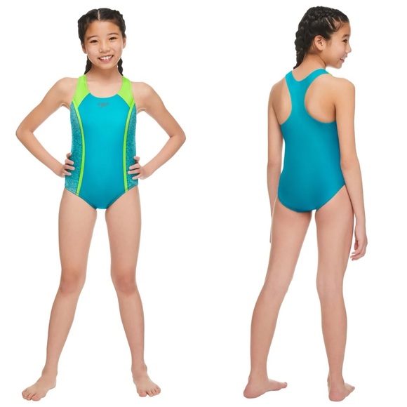 *NEW* Speedo Girl’s 1-piece Swimsuit - Picture 1 of 9